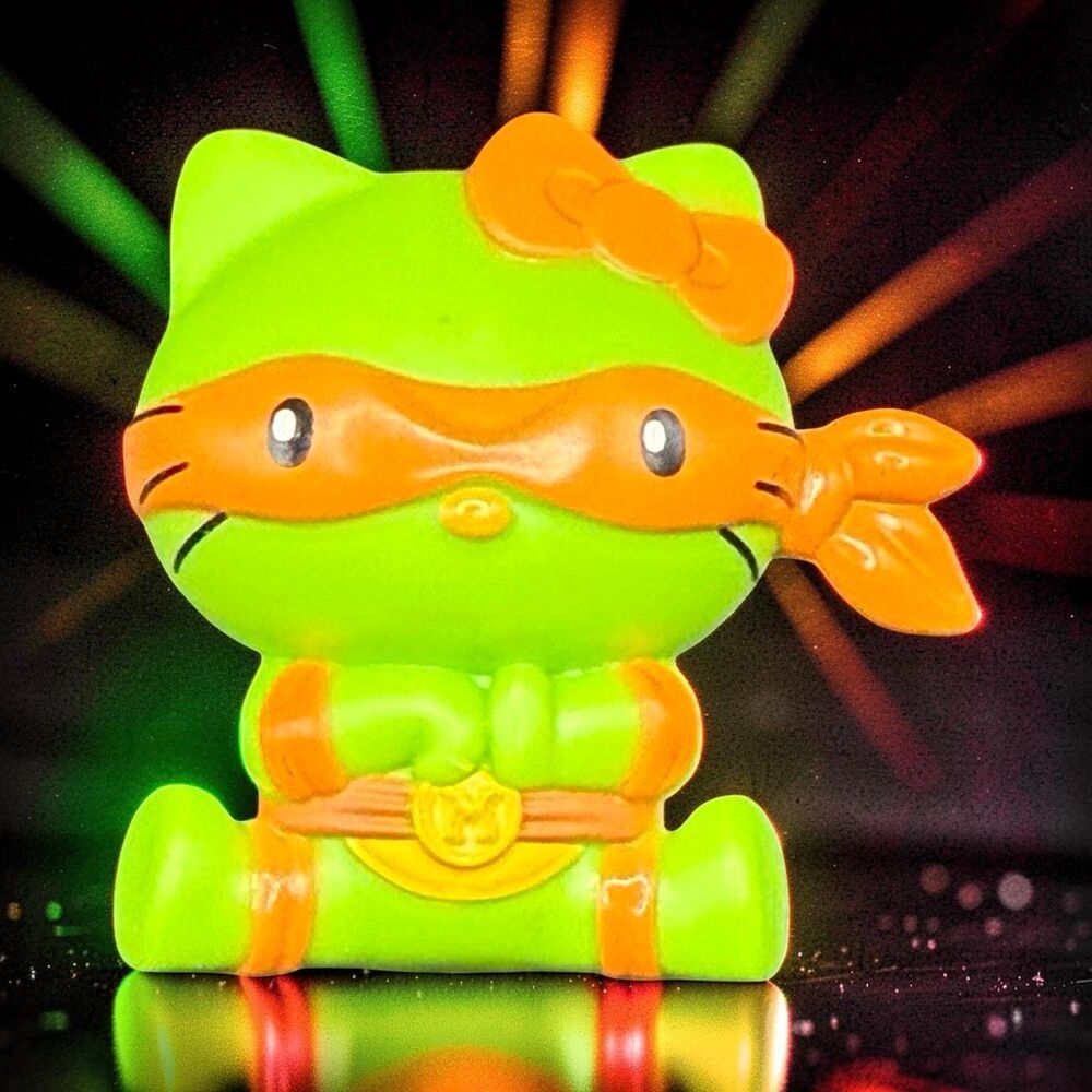 McDonalds Hello Kitty X MichealAngelo TMNT X Sanrio Hello Kitty Kids Meal A61